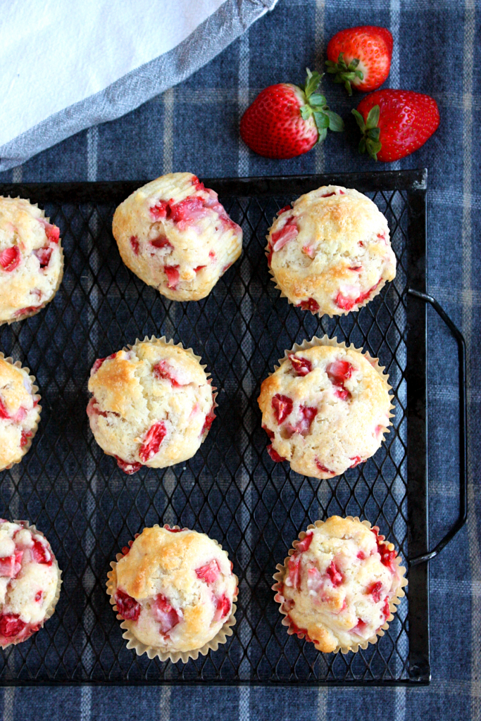 Strawberry Shortcake Muffins Recipe - Monday Sunday Kitchen