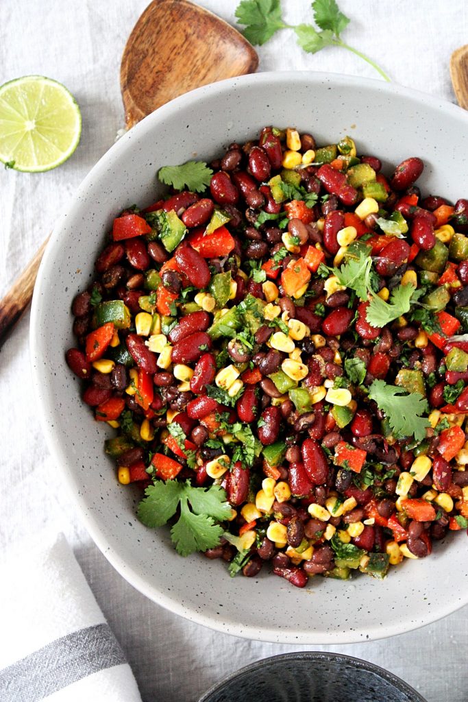Mexican Bean Salad Recipe - Monday Sunday Kitchen